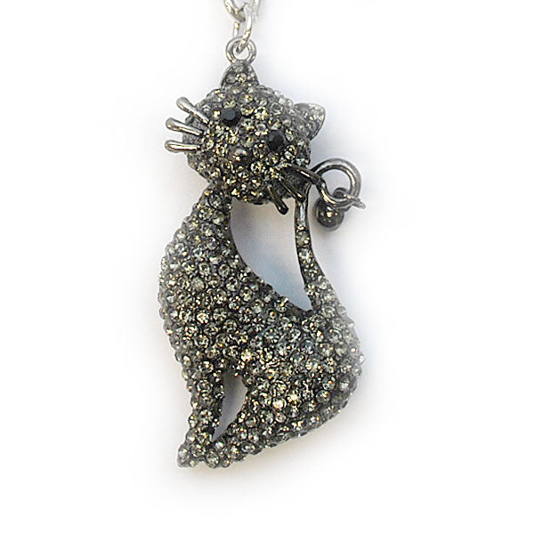 きらきらラインストーン おしゃれキャットのキーホルダー キーリング ペア お揃い ネコ ねこ 猫 プレゼント ギフト