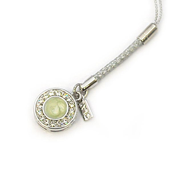 エメラルドムーンの携帯ストラップ モチーフ マスコットチャーム レトロ 個性派 開運